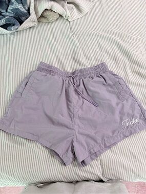 Inaka Lavender Drawstring Women’s Shorts Nylon (Large)